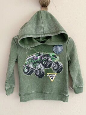 Monster Jam Grave Digger Hoodie Hoodie NWT • 18 Months